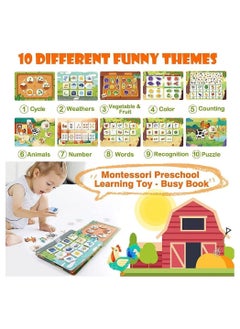 Y&D Early Children Educational Book for Toddlers, Soft Activity Puzzle Toy, Animal Version Sticker Busy For Kids,Travel Toys, Montessori Toys 1-5 Year Old  - Image 2
