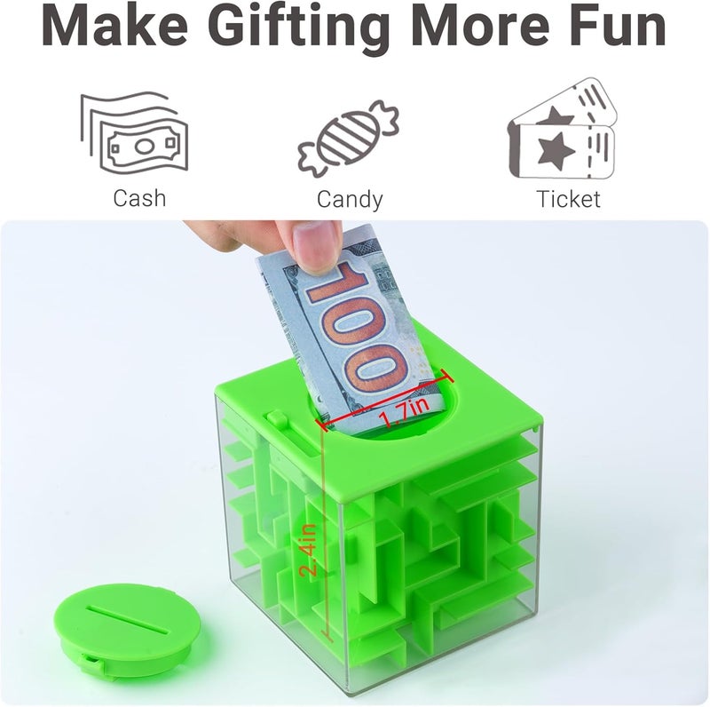 Money maze puzzle box, 2 units, makes cash gift more fun, challenging money maze and brain puzzles for kids and adults. - Image 4