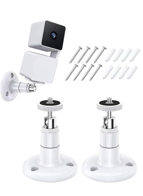 2 Pcs CCTV Camera Stand Wall Mount Stand Fixed with Perforated Screws Suitable for ARLO PROARLO PRO 2 ARLO UltraARLO PRO3 ARLO HDARLO GOARLO Light