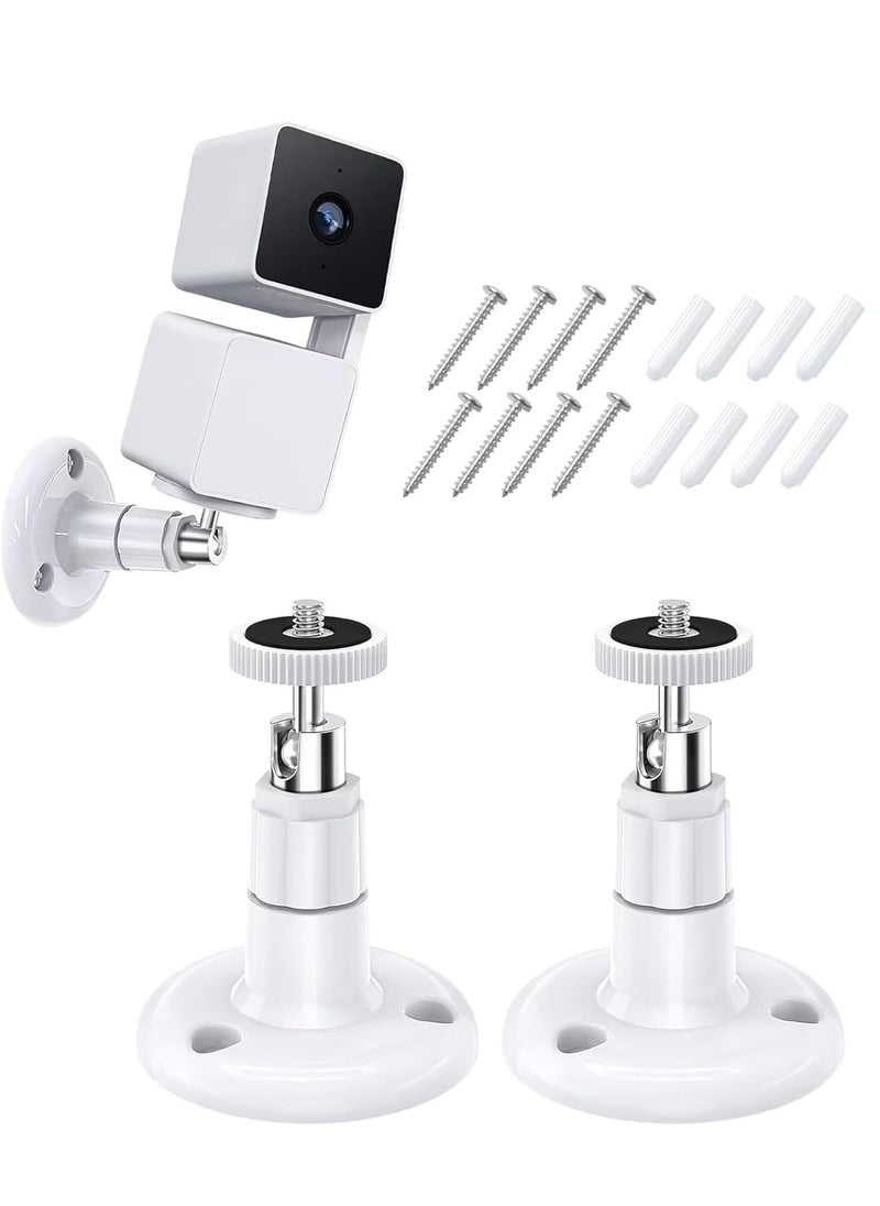 NUDFSY 2 Pcs CCTV Camera Stand Wall Mount Stand Fixed with Perforated Screws Suitable for ARLO PROARLO PRO 2 ARLO UltraARLO PRO3 ARLO HDARLO GOARLO Light 