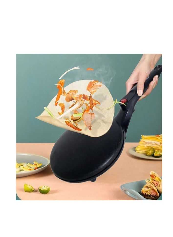 Generic Electric Crepe Maker Non-Stick Pancake Maker, Portable With Whisk and Bowl, Dosa Maker  - Image 1