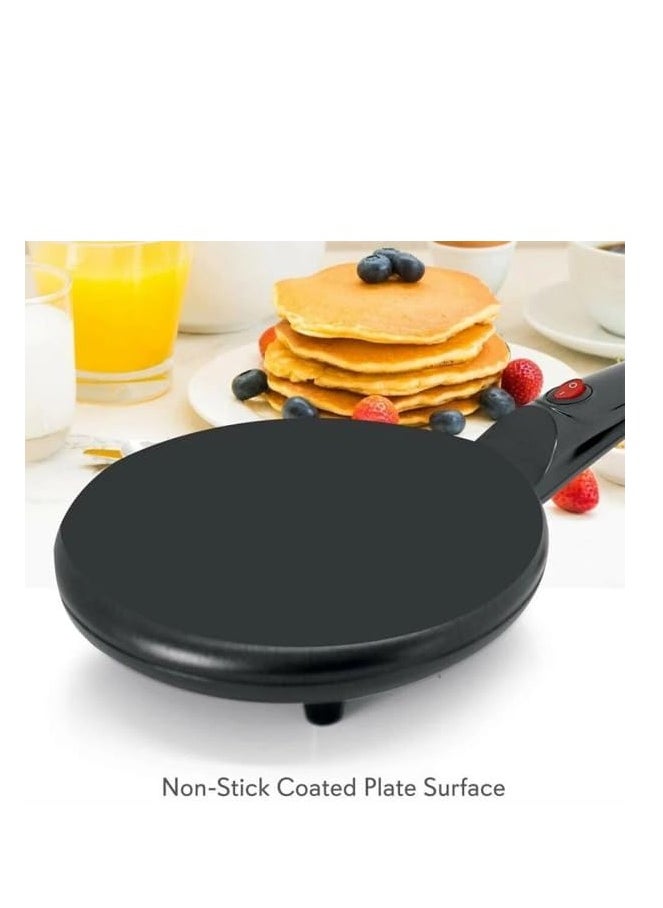Generic Electric Crepe Maker Non-Stick Pancake Maker, Portable With Whisk and Bowl, Dosa Maker  - Image 2