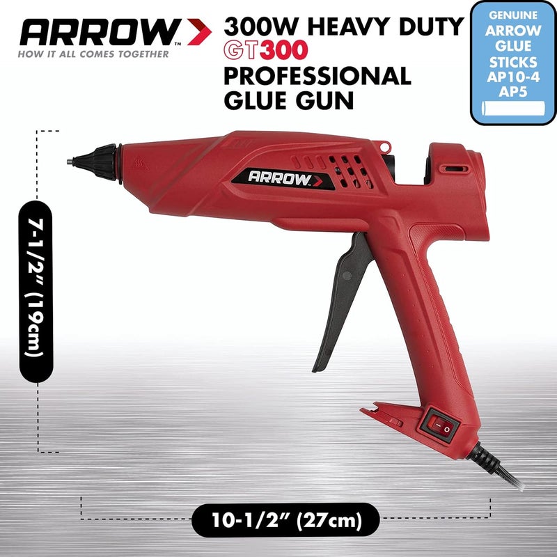 Arrow Fastener 300-Watt Heavy Duty Professional Electric Hot Melt Glue Gun for Crafts, Construction, and Wood, Clear - Image 3