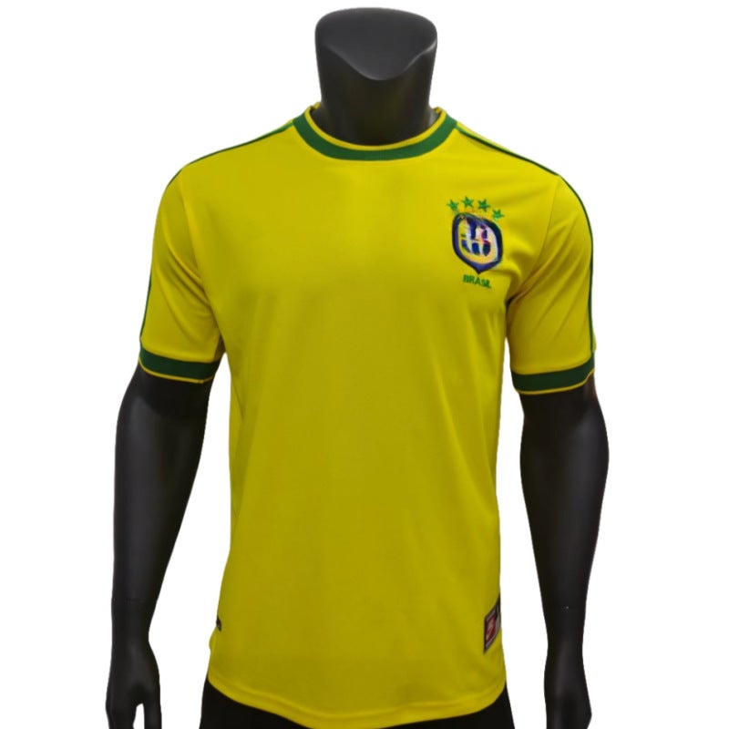 Retro Football Uniform Series Jersey Bar S Germany Spain Santos Ac Man L Can Be Printed - Image 1
