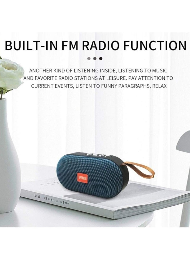 SPEAKER Mini bluetooth speaker with ring wireless speaker 3D outdoor stereo support FM TF card gives you excellent experience  - Image 4