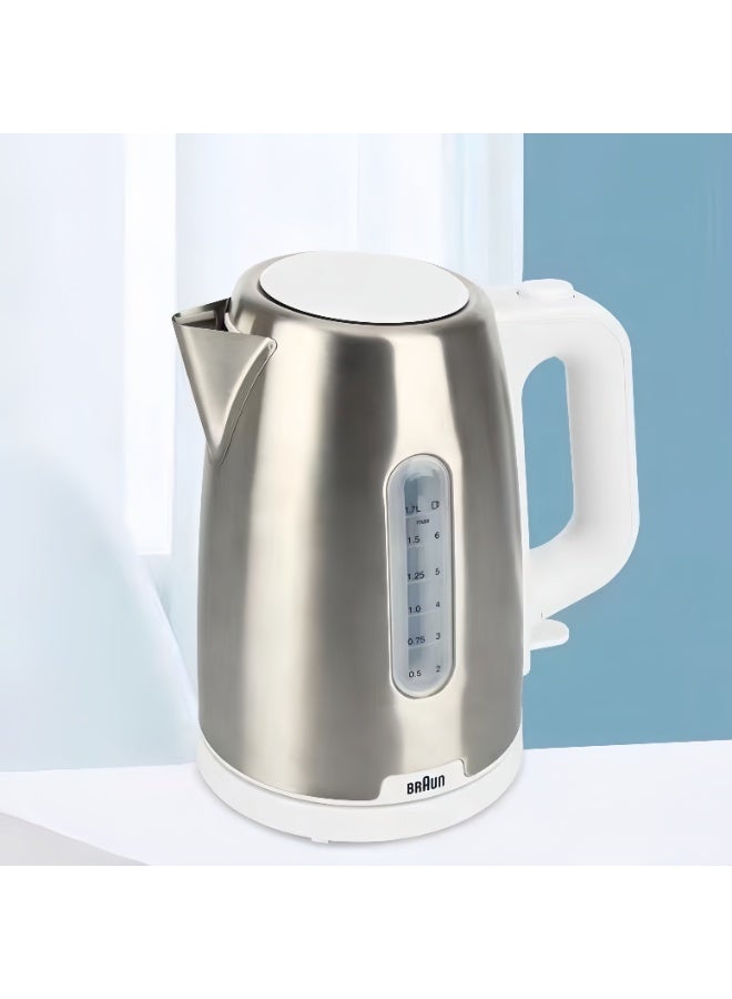 Braun 2200W electric kettle 304 stainless steel automatic shut-off water boiler with anti-scalding filter WK1500 - Image 3