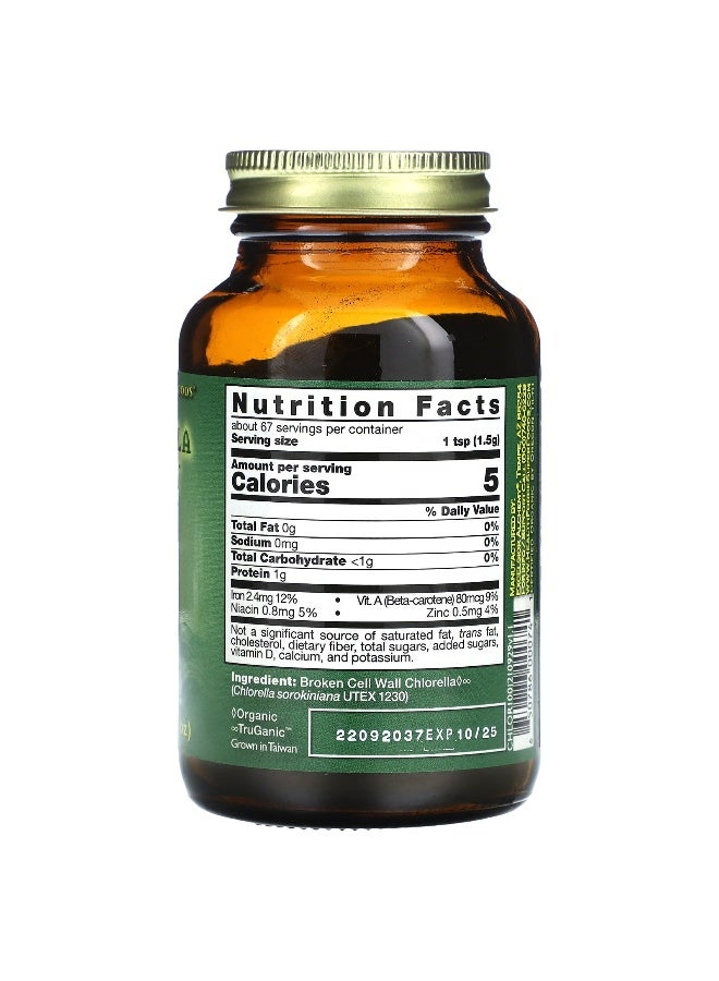 HEALTHFORCE SUPERFOODS HealthForce Superfoods, Chlorella Manna™, 3.53 oz (100 g)  - Image 2