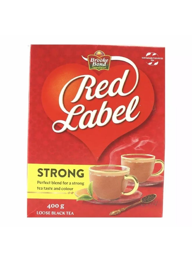 Brooke Bond شاي بروك بوند الأحمر القوي، شاي أسود سائب - 400 جرام - Image 1