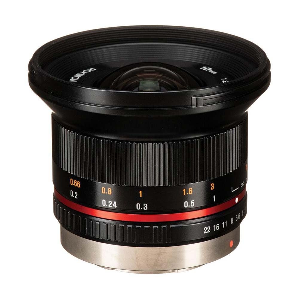 Rokinon 12mm F20 NCS CS Ultra Wide Angle Fixed Lens for Olympus and Panasonic Micro 43 MFT Mount Digital Cameras Black RK12MMFT