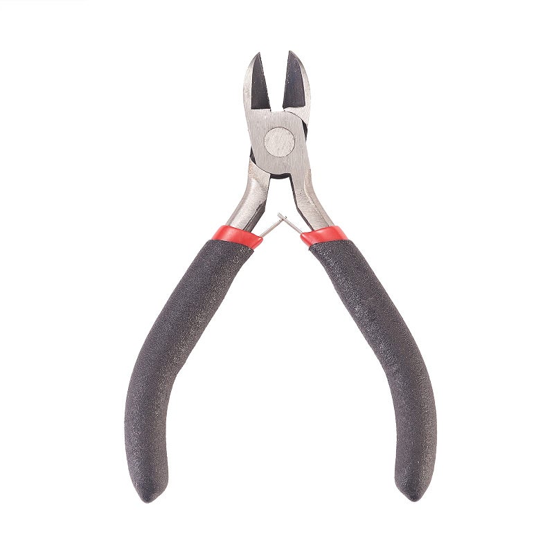 LiQunSweet Carbon-Hardened Steel Polishing Side Cutting Chains Memory Wire Cutter Handy Jewelry Cutting Pliers - 11cm/4.33inch