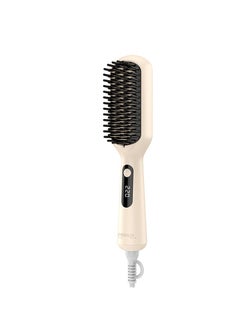 General Mini Ionic Straightening Comb – Travel-Friendly Straightener & Curler for Men/Women, Dual-Use Hair Styling Tool  - Image 1