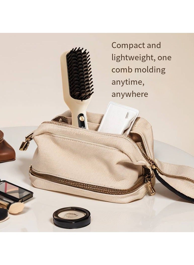 General - Mini Ionic Straightening Comb – Travel-Friendly Straightener & Curler for Men/Women, Dual-Use Hair Styling Tool - Image 1