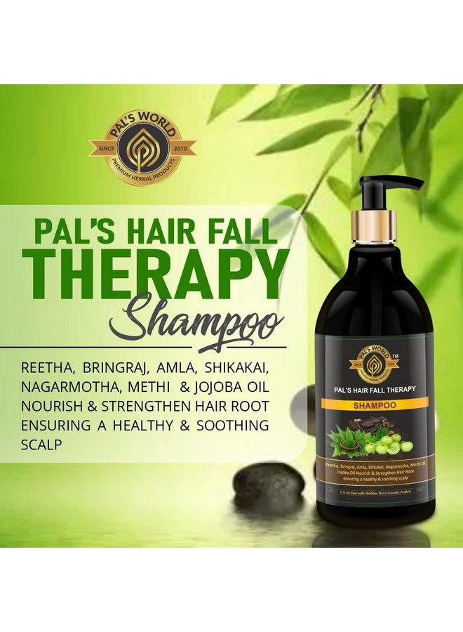 Pal's World Amla Reetha Shikakai Shampoo With Bringraj Nagarmotha Methi & Jajoba Oil Ayurvedic Hair Fall Shampoo For Hairfall Control & Strengthen Hair Root For All Hair Types For Women Men 300 Ml - Image 3