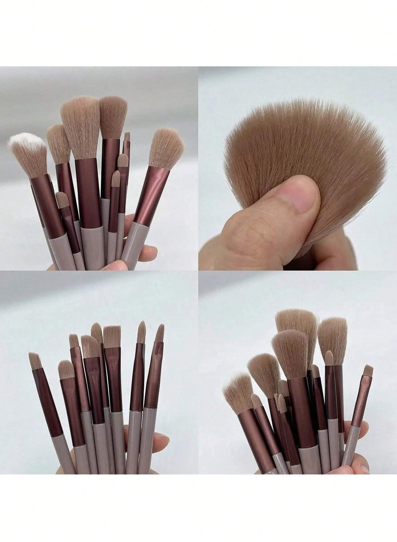 Shein Professional Makeup Brush Set – 13 Pcs for Powder, Foundation & Eyeshadow ( Color May Vary ) - Image 3