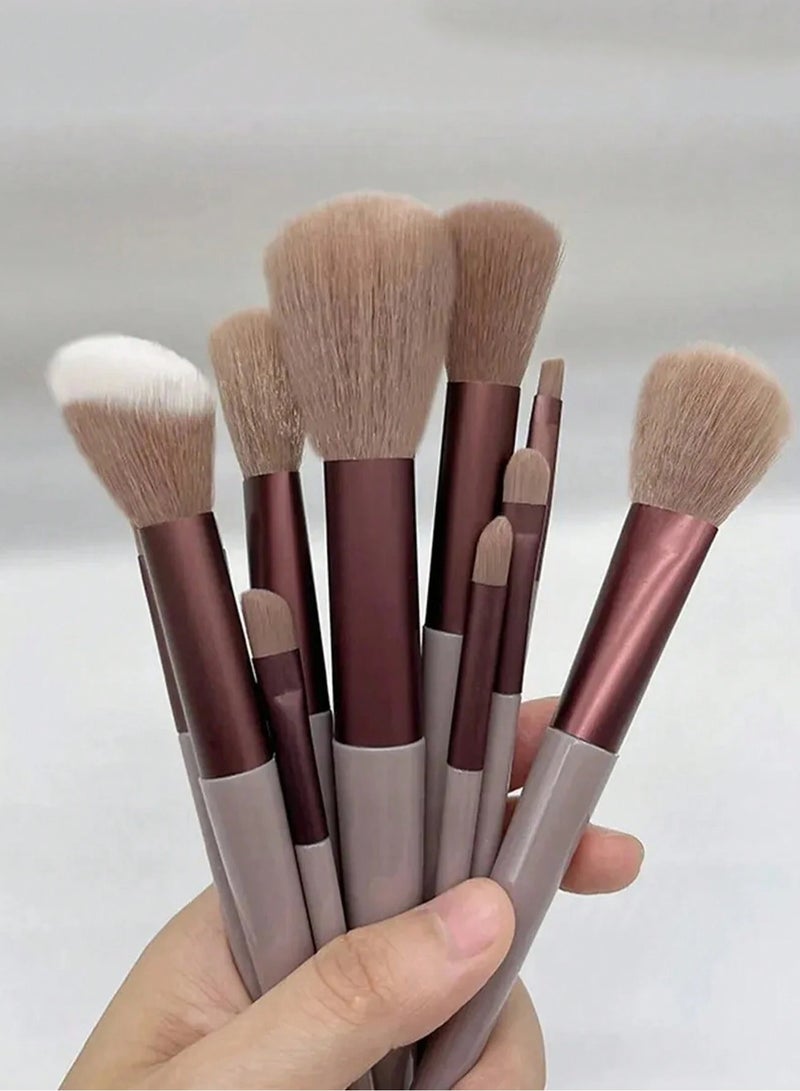 Shein Professional Makeup Brush Set – 13 Pcs for Powder, Foundation & Eyeshadow ( Color May Vary ) - Image 4