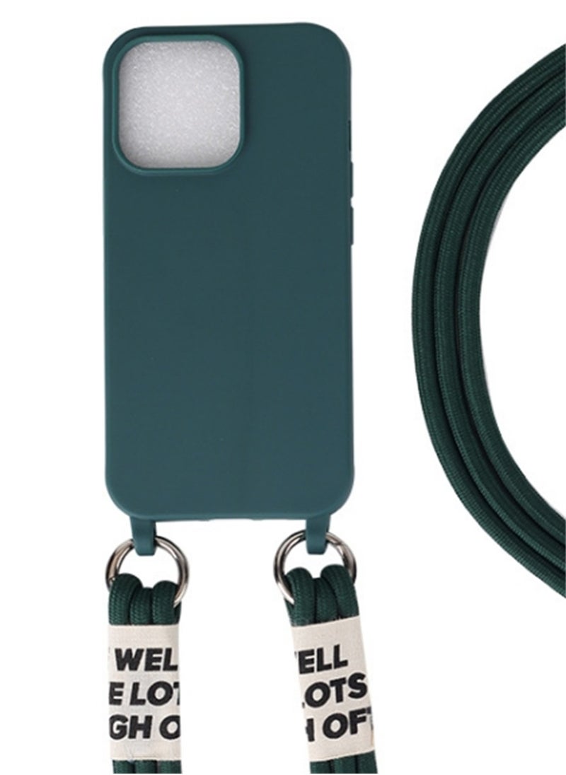 Generic - Crossbody mobile phone case lanyard three-string combination convenient spring buckle hanging neck anti-lost suitable for iPhone 13/iphone 14/iphone 15 - Image 1