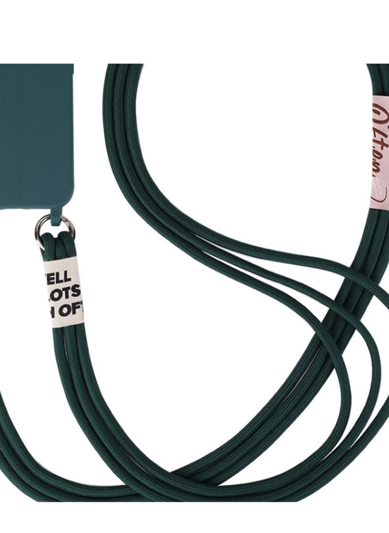 Generic - Crossbody mobile phone case lanyard three-string combination convenient spring buckle hanging neck anti-lost suitable for iPhone 13/iphone 14/iphone 15 - Image 1