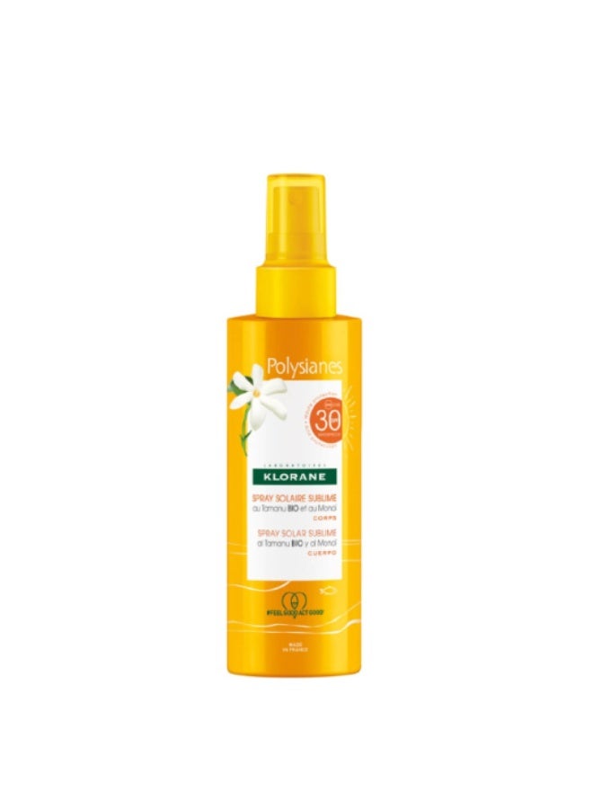Klorane Polysianes Sublime Sunscreen Spray SPF30 200ml - Image 1