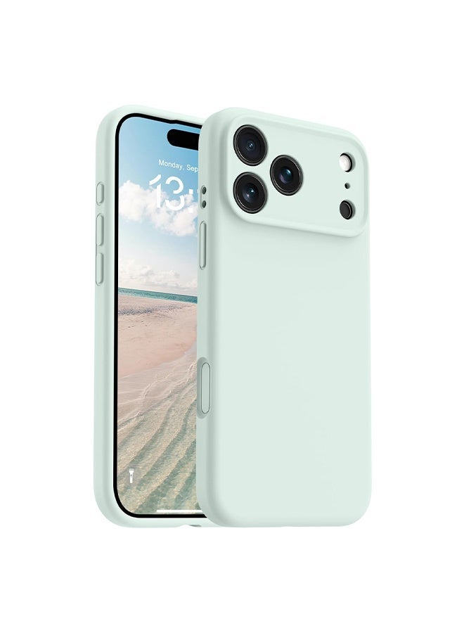 Magnetic for iPhone 17 Pro Max Case,Compatible with Magsafe,Classic Liquid Silicone Mobile Phone Case,Integrated Camera Control Button,Anti-Scratch Microfiber Lining, Mint Green - Image 1