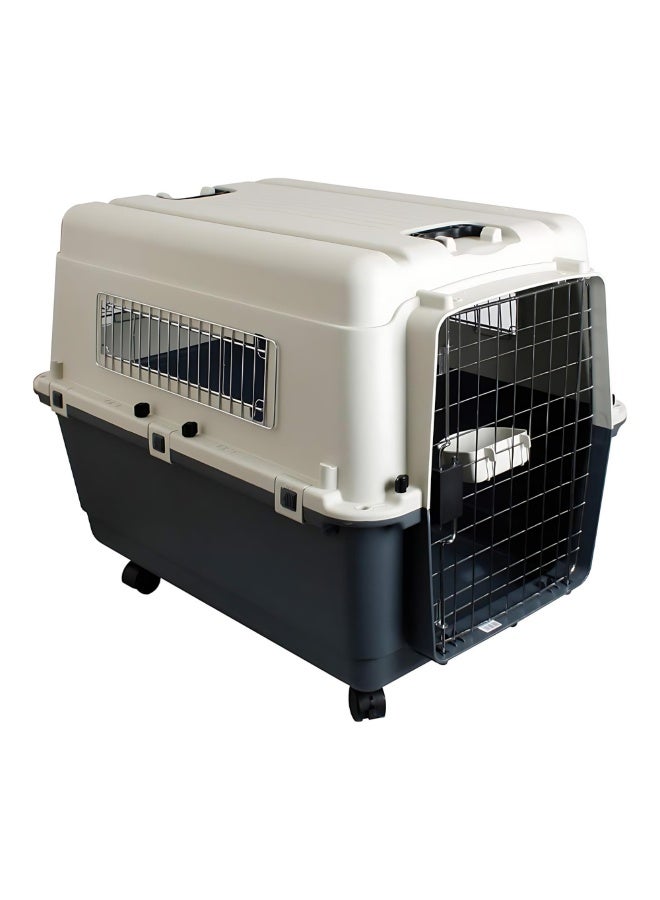 Pet Mode Plastic Transporter with Wheels [Size - 90x60x68cm]-IATA Approved