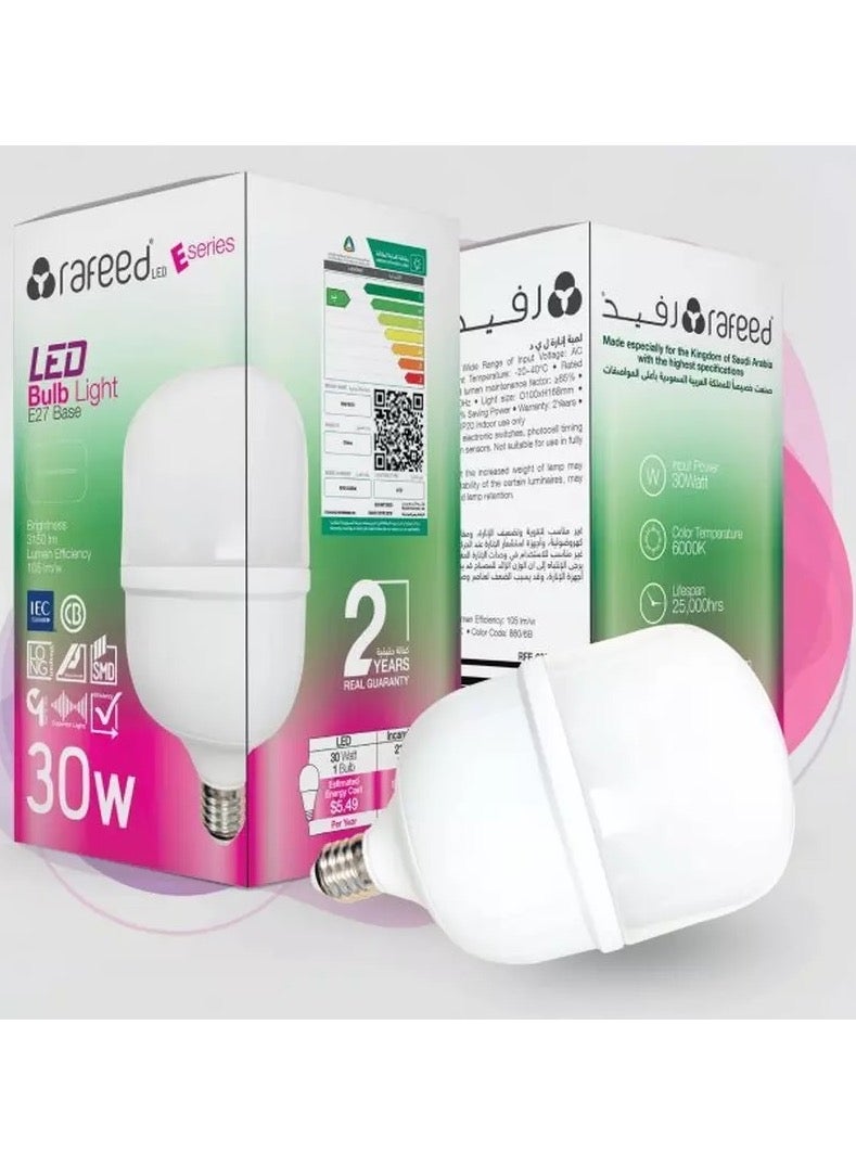 Rafeed LED Jumbo Bulb E27 30W 6000K White Light (RFE-0309A) - Image 2