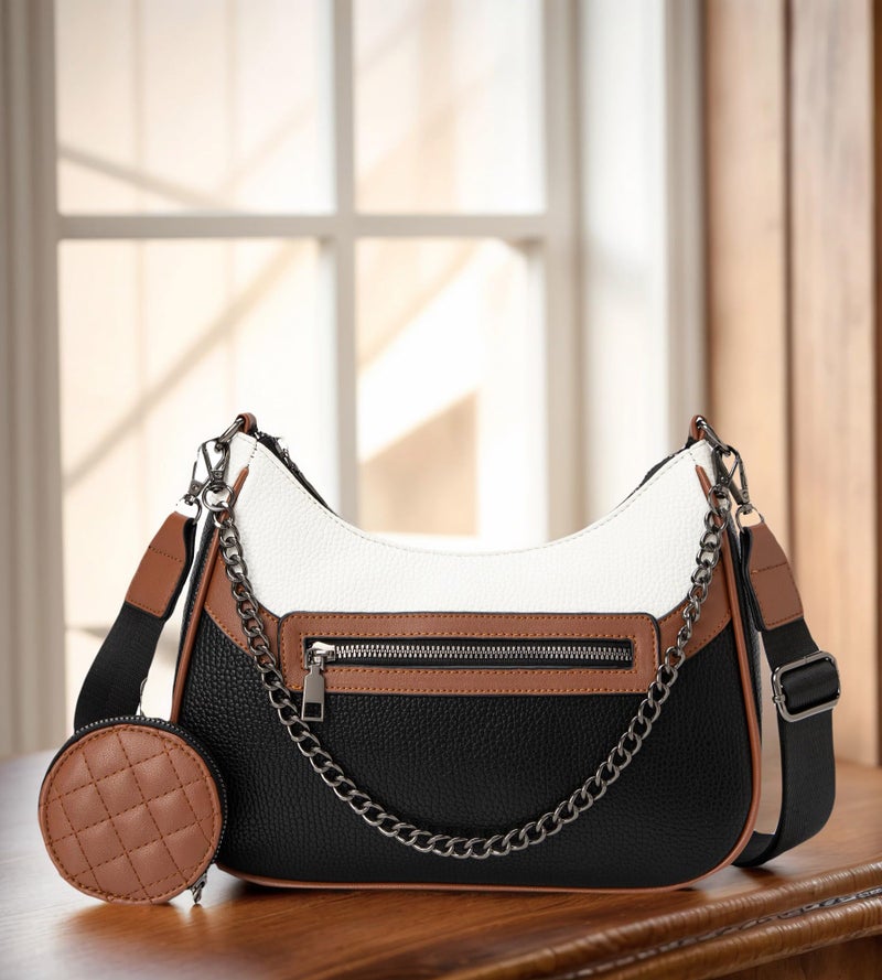My Friday myfriday Crossbody Hobo Handbags for Women with Coin Purse Pouch, Soft Leather Designer Shoulder Bags - 2 Size Shoulder Strap - Image 3