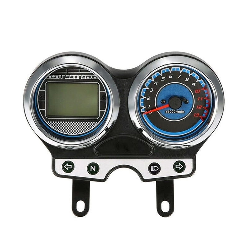 DEMULAX Motorcycle Digital Speedometer Tachometer Gauge - Image 1