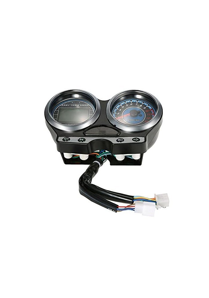 DEMULAX Motorcycle Digital Speedometer Tachometer Gauge - Image 2