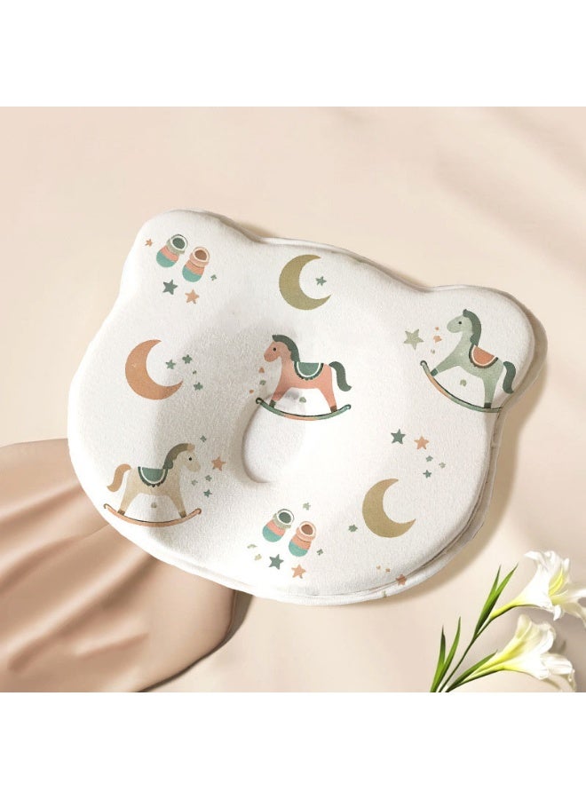 Baby Pillows for Newborn Sleeping(0-12months) Soft Memory Foam Pillow Prevent Flat Head Nursery Head