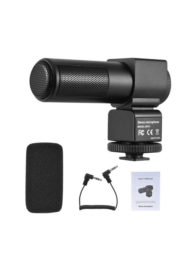 NIBEMINENT M101 Stereo Microphone With Windscreen Black  - Image 4
