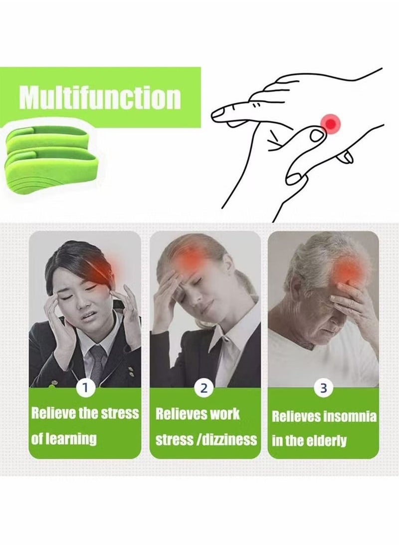 Generic - 3 Pack Palm Pressure Clip Migraine Relief Hand Massager Exercise Relax for Tension Headache & Migraine Relief Naturally Wearable Hegu Acupressure Point Massager Tension Exerciser - Image 1