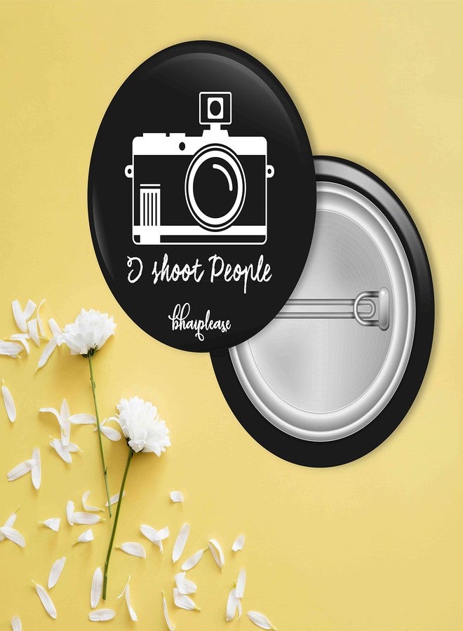 Bhai Please Pin Badge (Pack of 9) Tere Jaisa Yaar, When Life Gets Blurry, I Shoot People, OCD, Travel with No Regrets, Tu 13 Dekh, Need Break, Take Selfie, Perfect Couple - Image 4