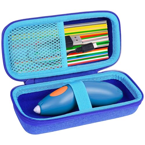 Aenllosi for 3Doodler Start+ Essentials (2024) 3D Pen Hard Case, Holders for 3Doodler Start 3D Printing Pen Filament Refill Pack and USB Cable (Case Only) - Image 2