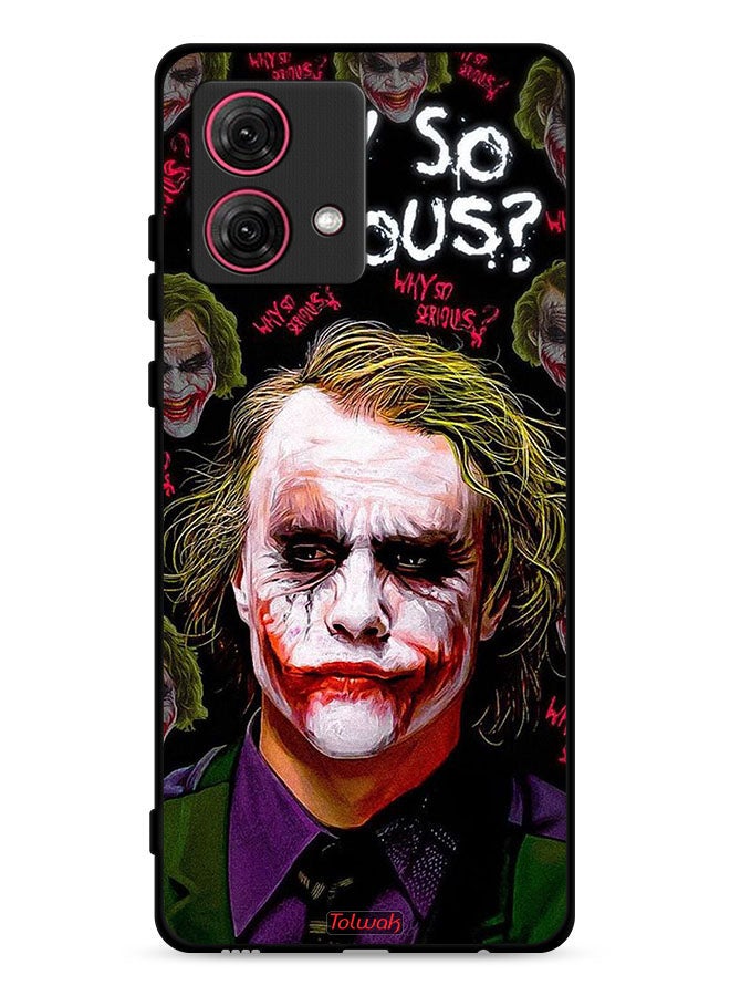 Tolwak Motorola Moto G84 5G Protective Case Cover Why So Serious - Image 1