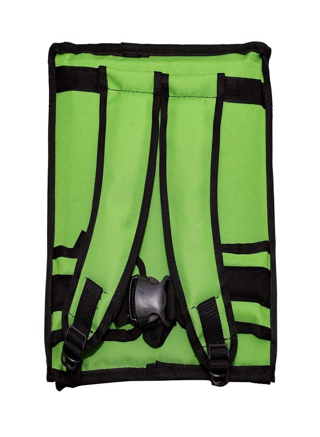 Quaffor 14 * 14 * 14 Inch Insulated hot/Cold Food/zomato/swiggy delivery Backpack (Green) - Image 3