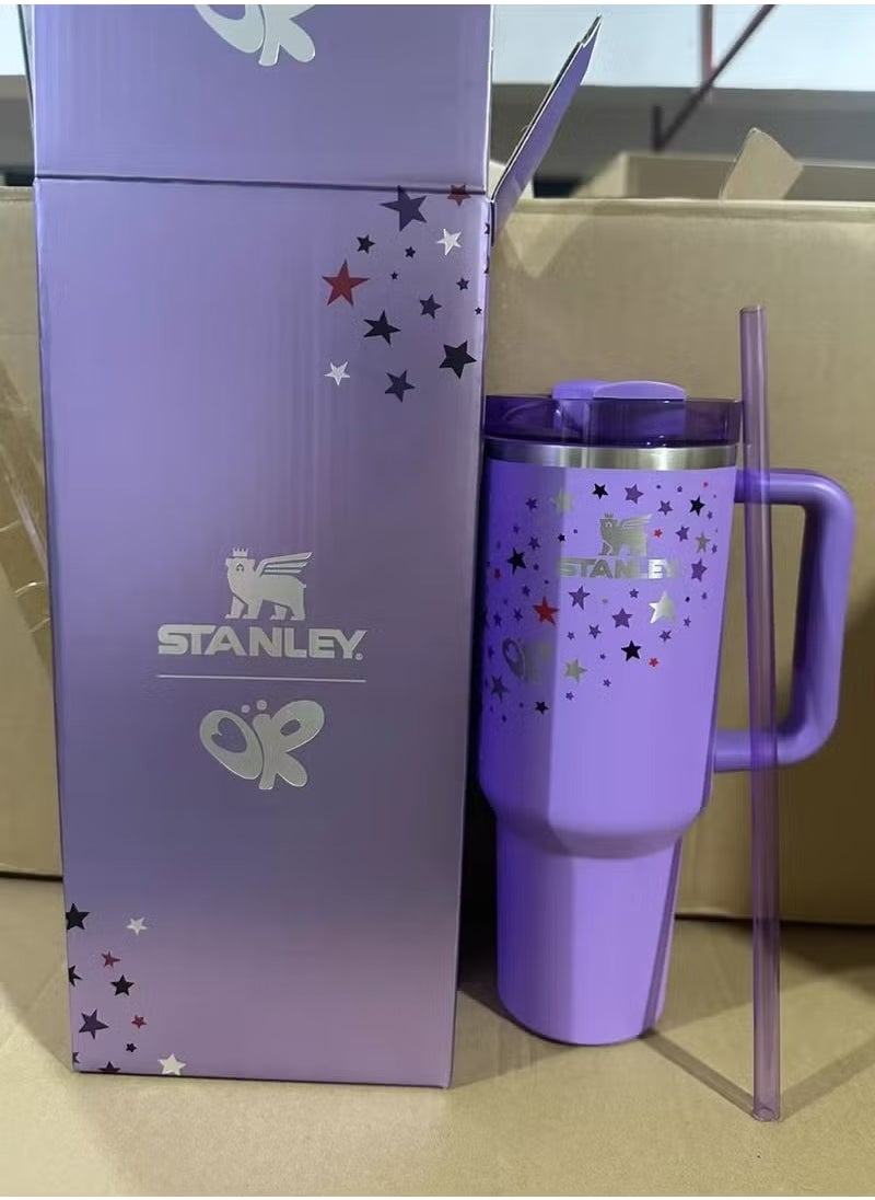 Stainless Steel Vacuum Insulated Tumbler with Lid and Straw for Water, Iced Tea or Coffee, Smoothie and More, 40Ounce Stainless Steel,Purple With Star - pzsku/Z8C39880D7C51E11841E1Z/45/_/1732088663/b5d2cf21-07c7-4aea-906c-ed5ad6a680a5