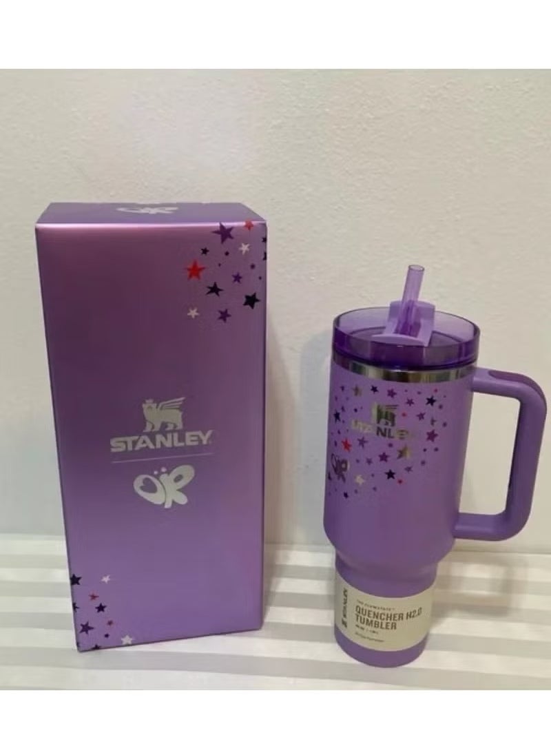 Stainless Steel Vacuum Insulated Tumbler with Lid and Straw for Water, Iced Tea or Coffee, Smoothie and More, 40Ounce Stainless Steel,Purple With Star - pzsku/Z8C39880D7C51E11841E1Z/45/_/1732088695/68680c07-3d30-48d8-959b-84eeab228e1c