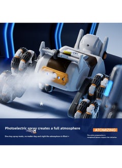 Generic Tao Doodle Children's Remote Control Mechanical Dog Toy Car Double Battle Run Cardin Touch Boy Children's Day Gift-Color:Wireless Remote Control Mechanical Dog  Eight-wheel Attitude Switch A Key Spray-Proportion:2 Groups Of Charging  - Image 4