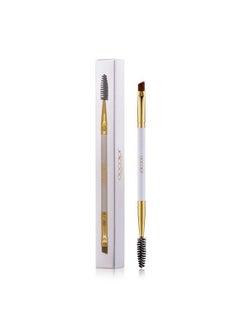 docolor Duo Eyebrow Brush Docolor Eye Makeup Brushes Professional Tool Angled Eye Brow Brush And Spoolie Brush White  - Image 3