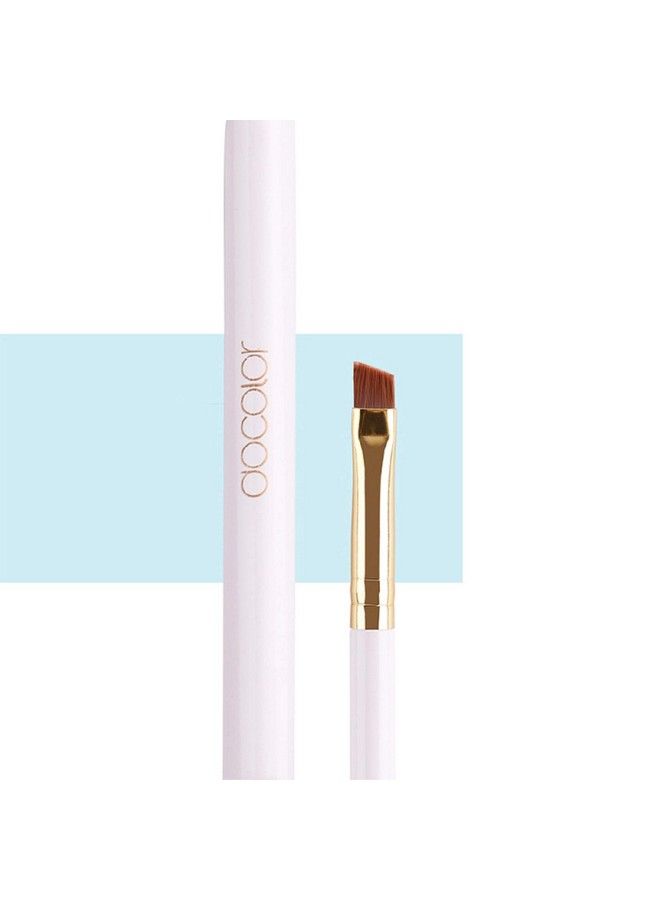 docolor Duo Eyebrow Brush Docolor Eye Makeup Brushes Professional Tool Angled Eye Brow Brush And Spoolie Brush White - Image 5