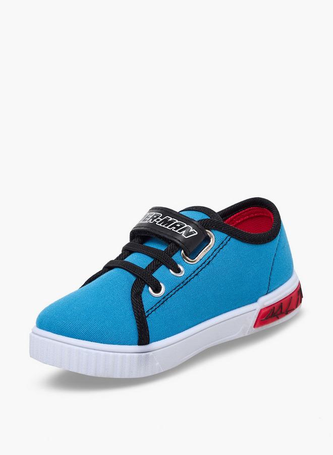Marvel Heroes Boys Spider-Man Print Hook & Loop Ankle Sneakers - Image 4