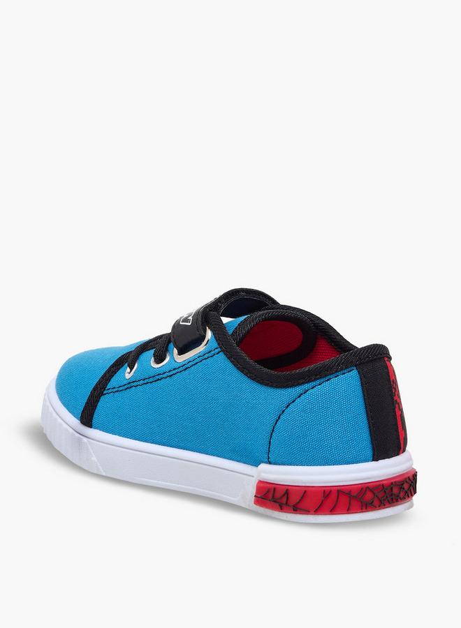Marvel Heroes Boys Spider-Man Print Hook & Loop Ankle Sneakers - Image 5