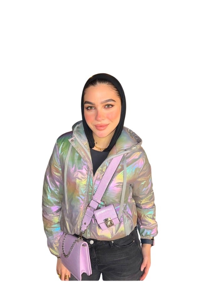 Qudra Waterproof puffer jacket gray - Image 1