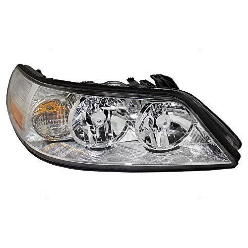 Brock Replacement Passenger Side Halogen Combination Headlight Assembly Compatible with 2005-2011 Lincoln Town Car - Image 1
