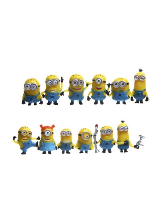 Y&D - 12-Piece Despicable Me 2 Minion Action Figure Set - Image 1
