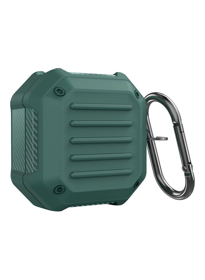 Anti-Falling Soft Earphones Box With Buckle For Samsung Galaxy Live Pro Green