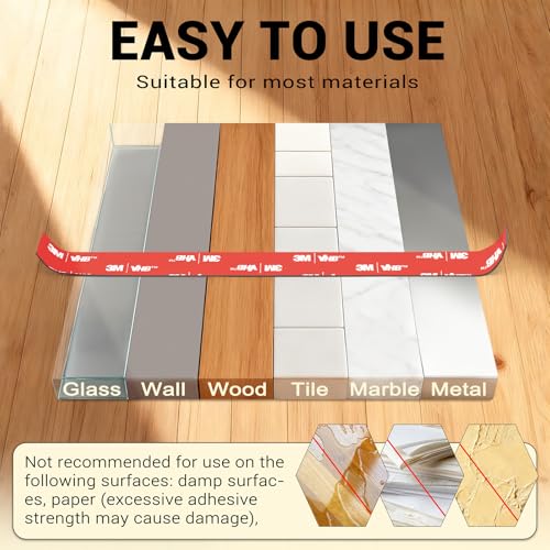 Ohayooz Double Sided Tape Heavy Duty 10FT Made of 3M5925, Very Sticky Adhesive Mounting Tape, Works Great Indoors and Outside, Walls, Automotive, Home Office Deco - Image 4