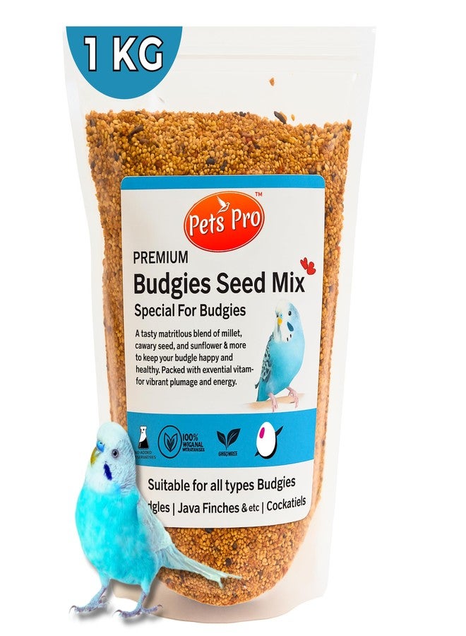 Pets Pro مزيج بذور طعام الببغاوات المميز من بيتس برو، 1 كجم | جودة نقية 100% | خاص بالببغاوات وجميع أنواع الطيور | بذور طبيعية وصحية ممتازة | تغذية يومية للببغاوات - Image 1