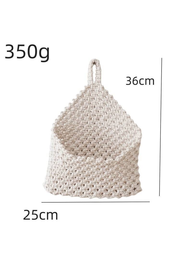 عام نقش يدوي مع حشوة من الزهور المجففة، وبه جيوب تخزين. يمكن استخدامه كزخرفة للجدران في غرفة المعيشة أو غرفة النوم. - Image 4