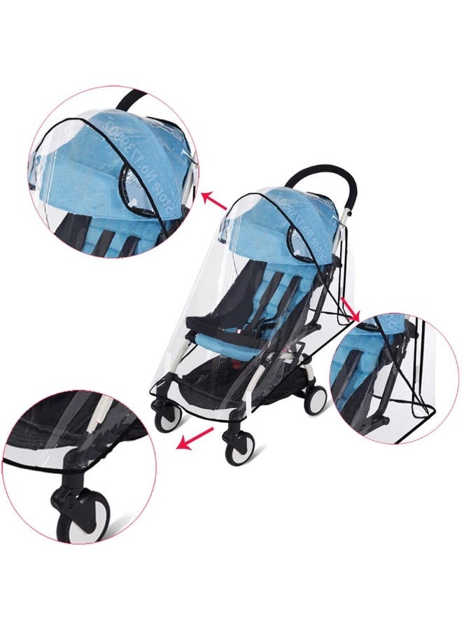 ROMIRUS Stroller Rain Cover Weather Shield Compatible for Babyzen YOYO 6+ YOYO+ Strollers - Image 3